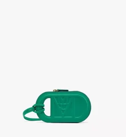 Mode Travia Logo Card Holder In Spanish Nappa Leather