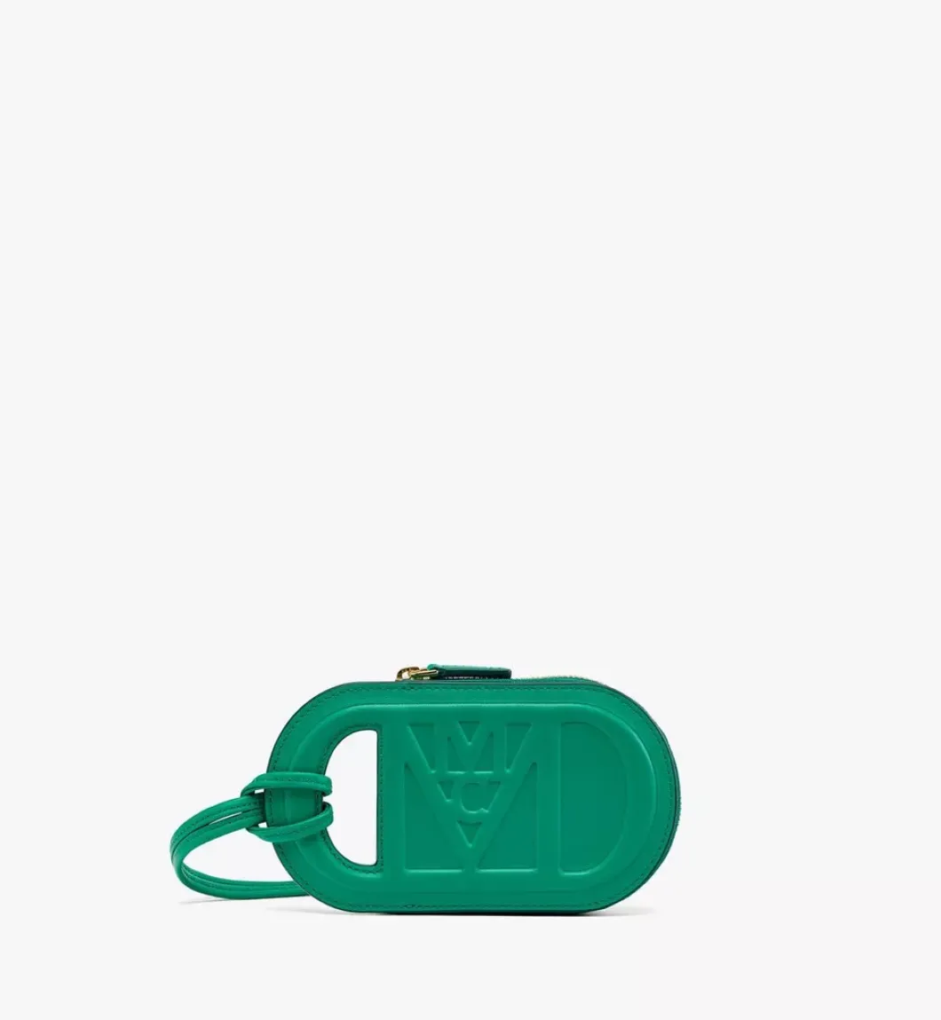 Mode Travia Logo Card Holder In Spanish Nappa Leather
