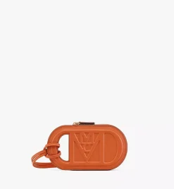 Mode Travia Logo Card Holder In Spanish Nappa Leather
