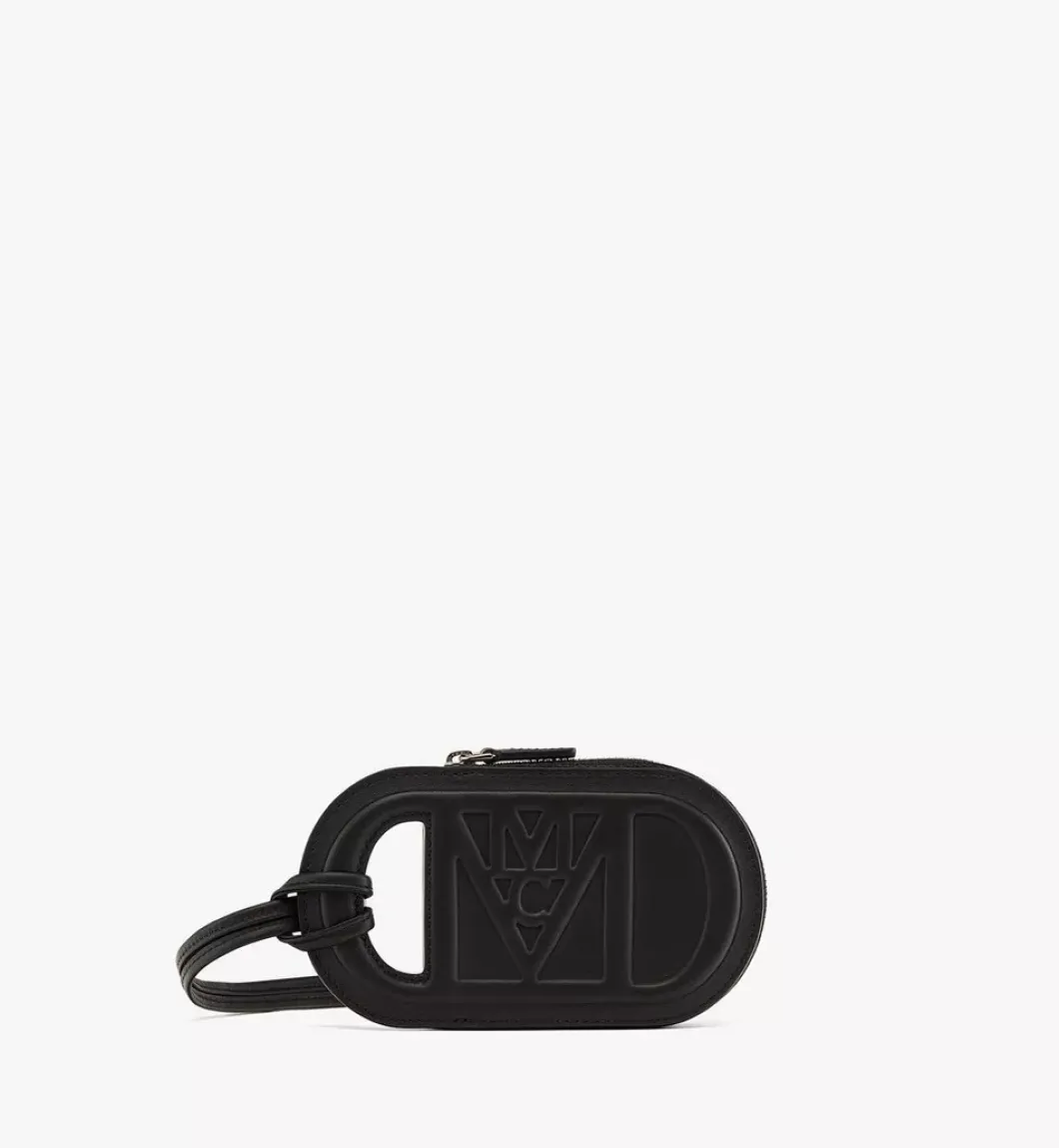 Mode Travia Logo Card Holder In Spanish Nappa Leather