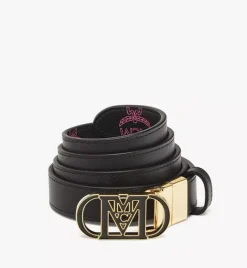 Mode Travia Reversible Belt In Embossed Leather