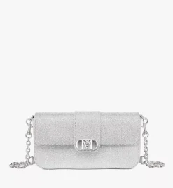 Mode Travia Shoulder Bag In Glitter Leather
