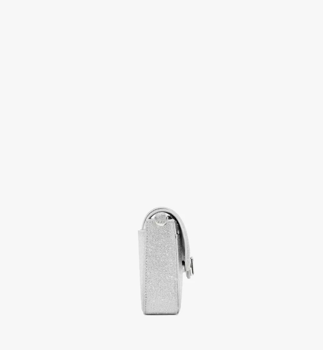 Mode Travia Shoulder Bag In Glitter Leather