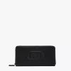Mode Travia Zip Around Wallet In Spanish Nappa Leather