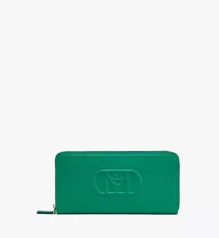 Mode Travia Zip Around Wallet In Spanish Nappa Leather