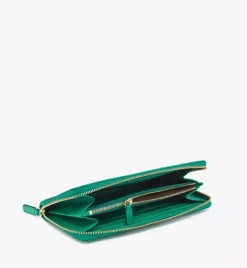 Mode Travia Zip Around Wallet In Spanish Nappa Leather