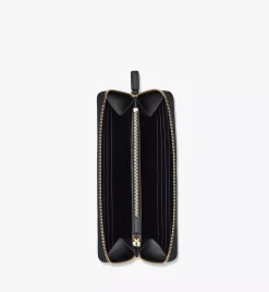 Mode Travia Zip Around Wallet In Spanish Nappa Leather