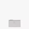 Mode Travia Zip Card Case In Glitter Leather