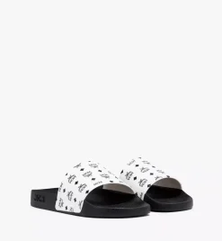 Monogram Print Rubber Slides