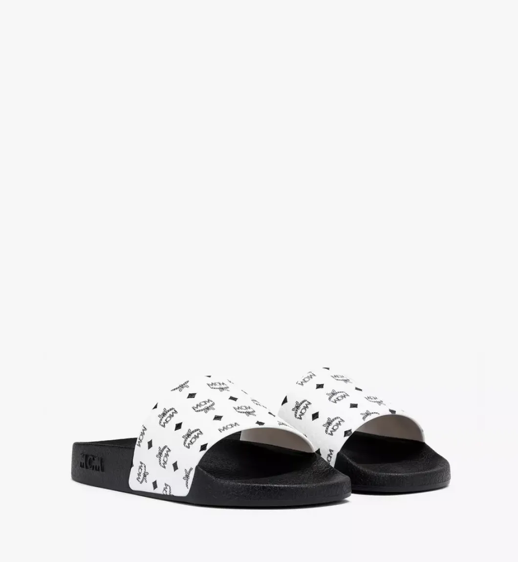 Monogram Print Rubber Slides