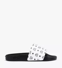 Monogram Print Rubber Slides