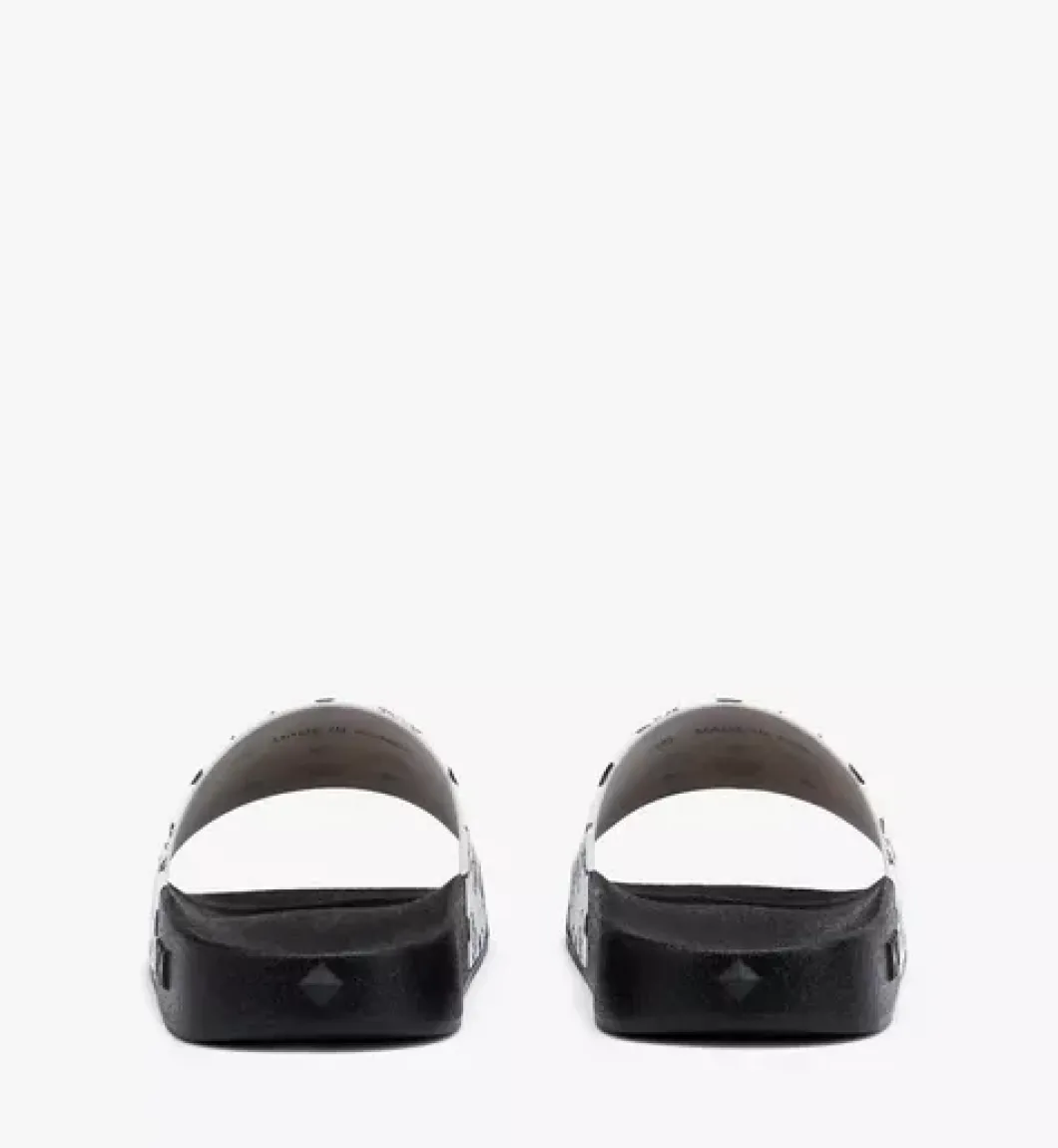 Monogram Print Rubber Slides