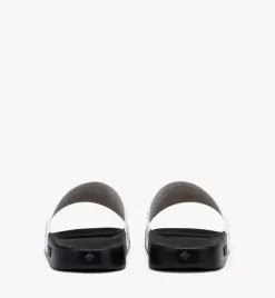 Monogram Print Rubber Slides