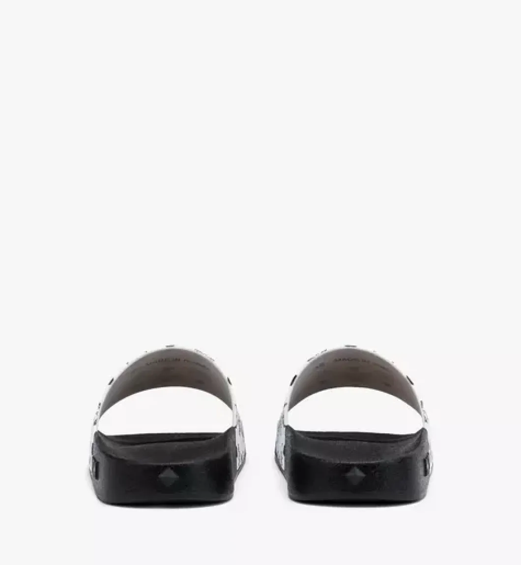 Monogram Print Rubber Slides