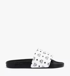 Monogram Print Rubber Slides