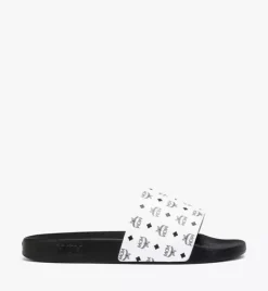 Monogram Print Rubber Slides