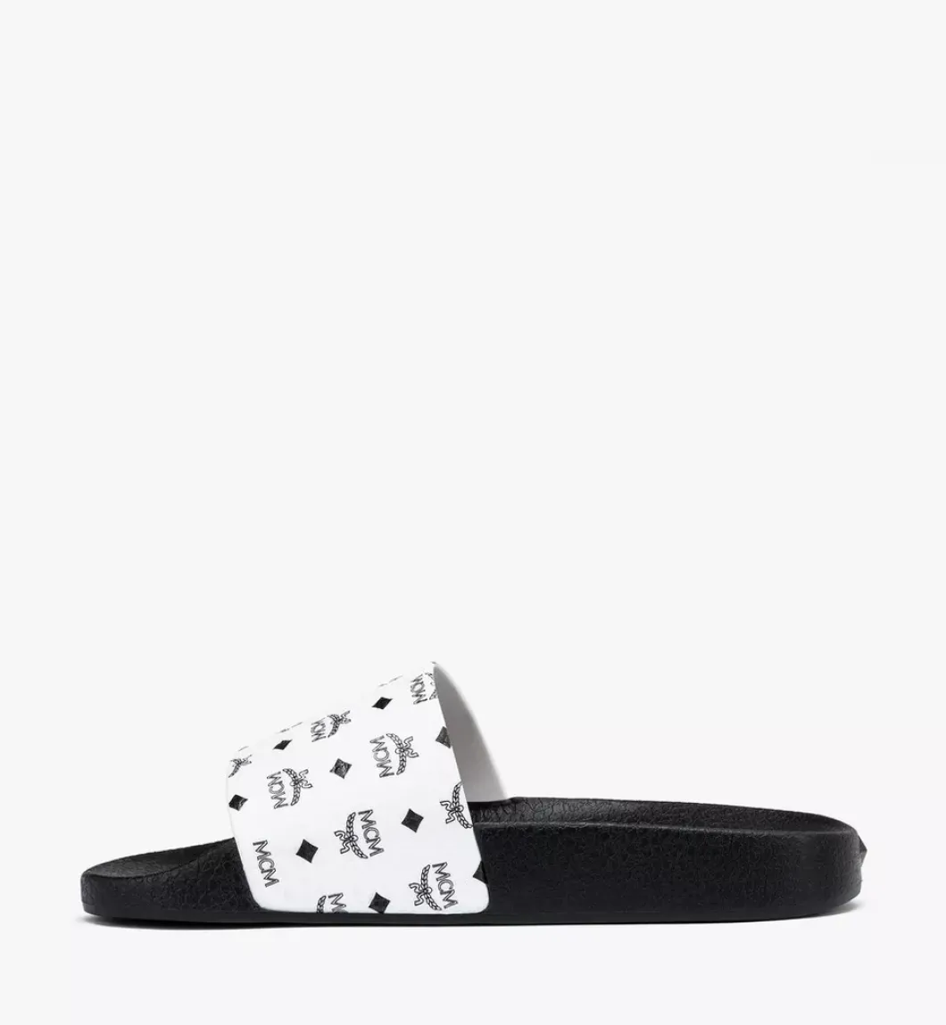 Monogram Print Rubber Slides