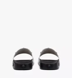 Monogram Print Rubber Slides
