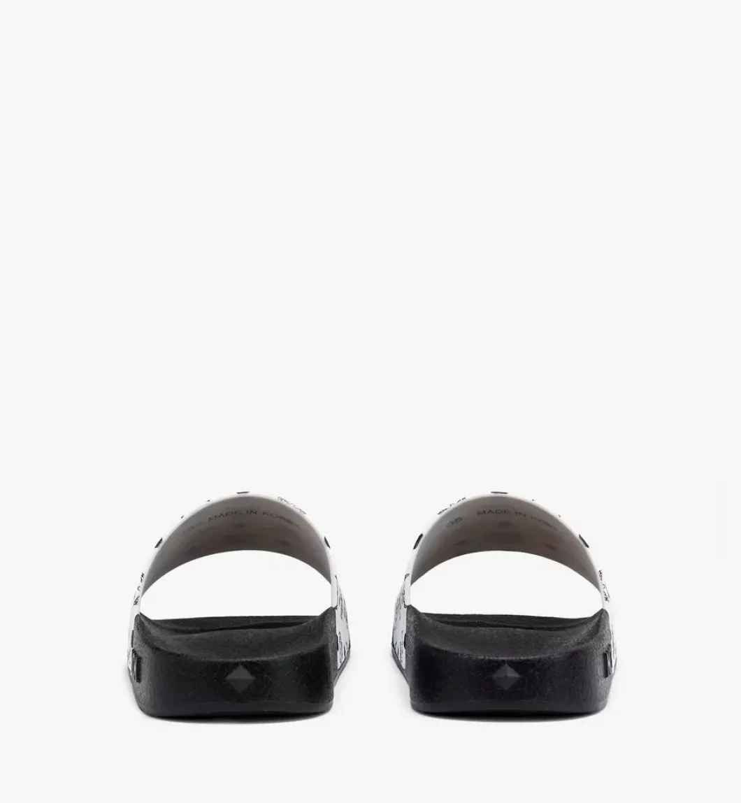 Monogram Print Rubber Slides