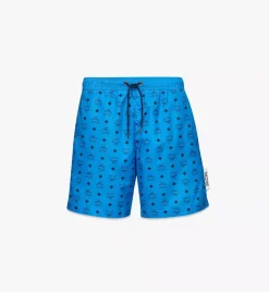 Monogram Print Swim Trunks