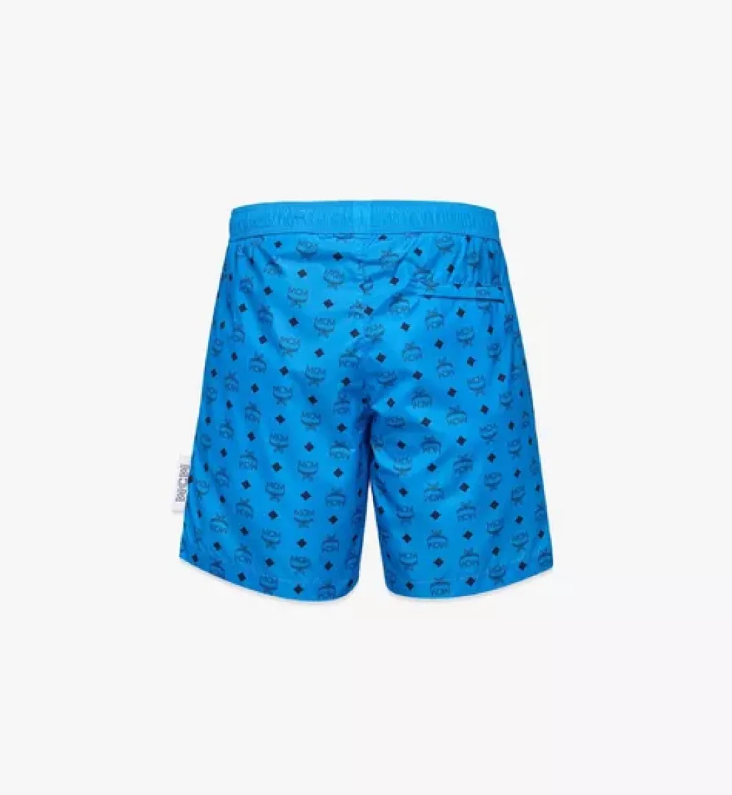 Monogram Print Swim Trunks