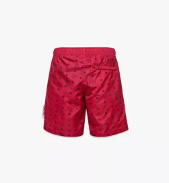 Monogram Print Swim Trunks