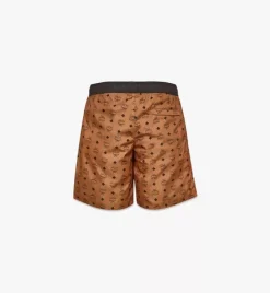Monogram Print Swim Trunks