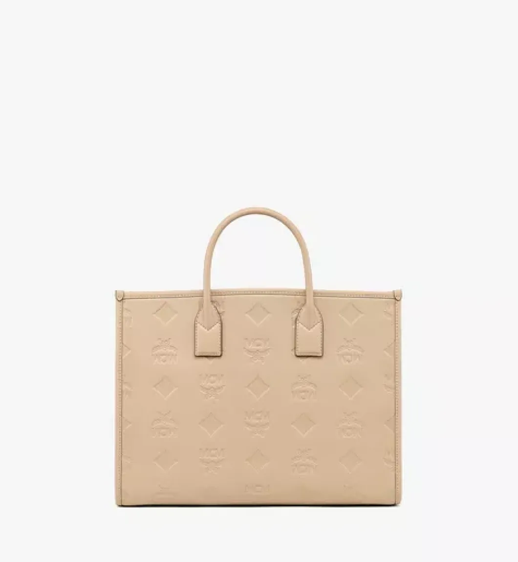 Munchen Tote In Maxi Monogram Leather