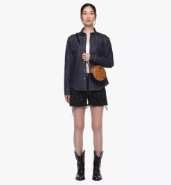 Orkestra Crossbody In Gold Studded Visetos