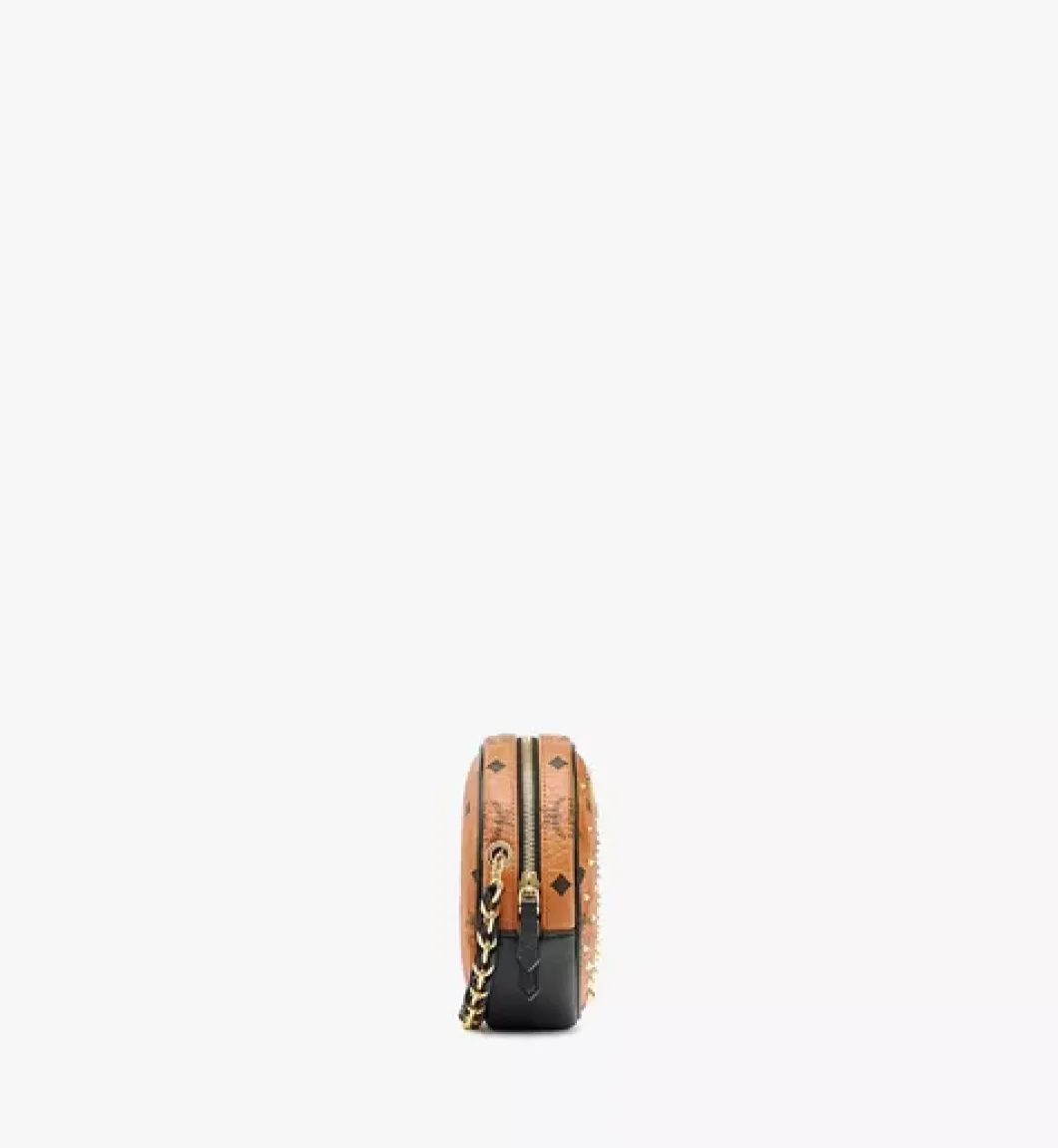 Orkestra Crossbody In Gold Studded Visetos