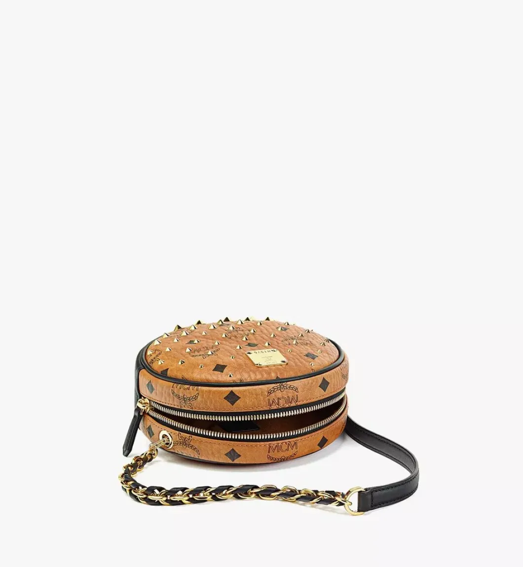 Orkestra Crossbody In Gold Studded Visetos