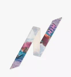 Retro Futurism Petite Scarf In Organic Silk