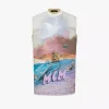 Retro Futurism Sleeveless Shirt Dress