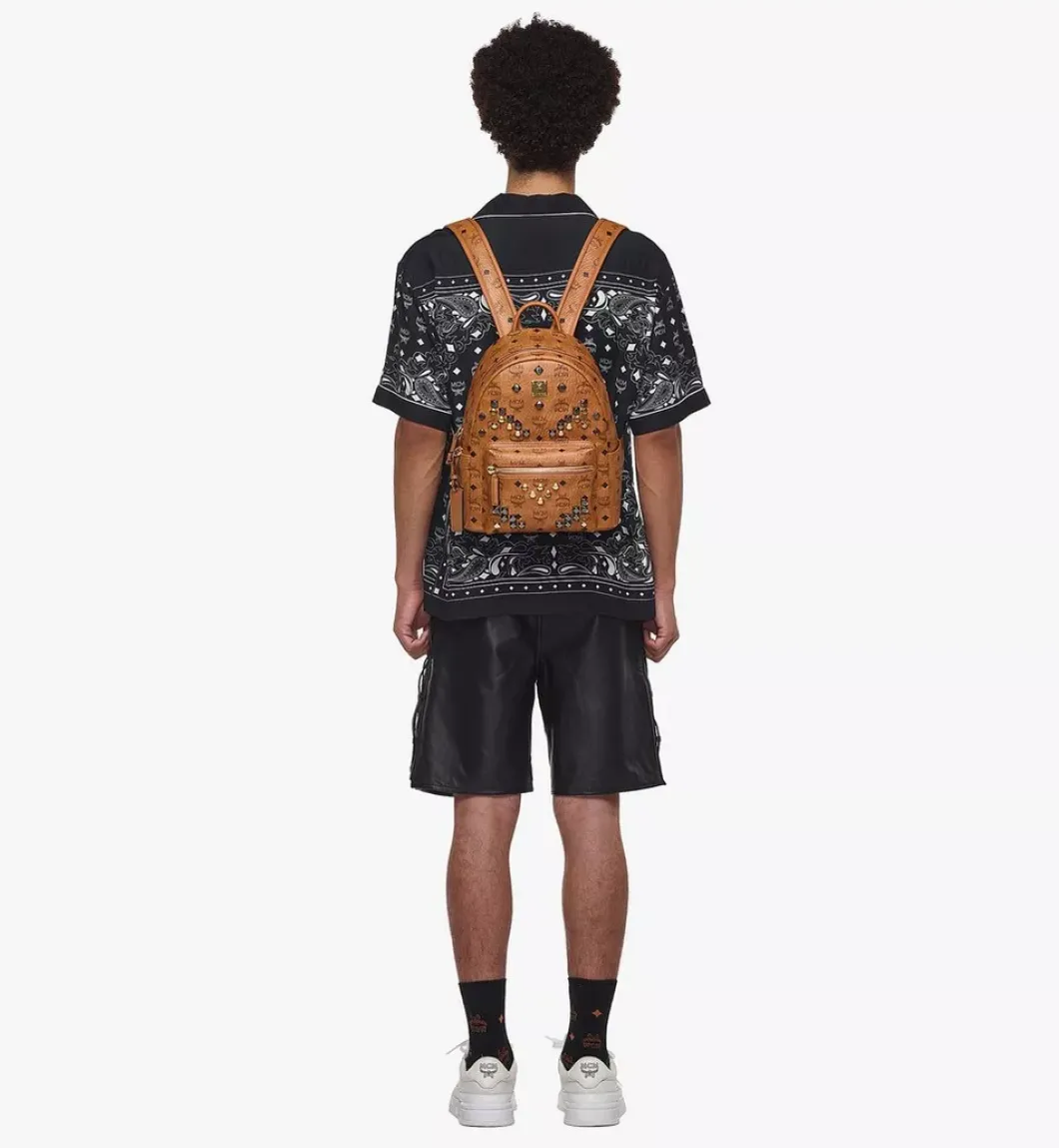 Retro M Studs Stark Backpack In Visetos