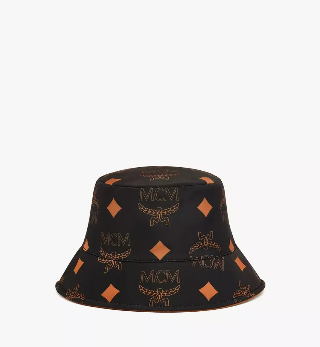 Reversible Monogram Bucket Hat In Recycled Polyester
