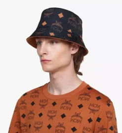 Reversible Monogram Bucket Hat In Recycled Polyester