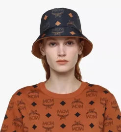 Reversible Monogram Bucket Hat In Recycled Polyester