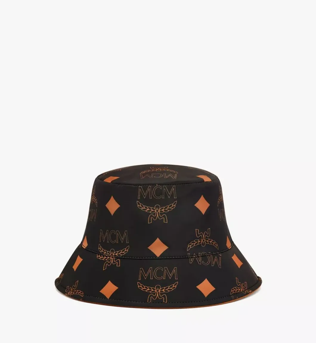 Reversible Monogram Bucket Hat In Recycled Polyester