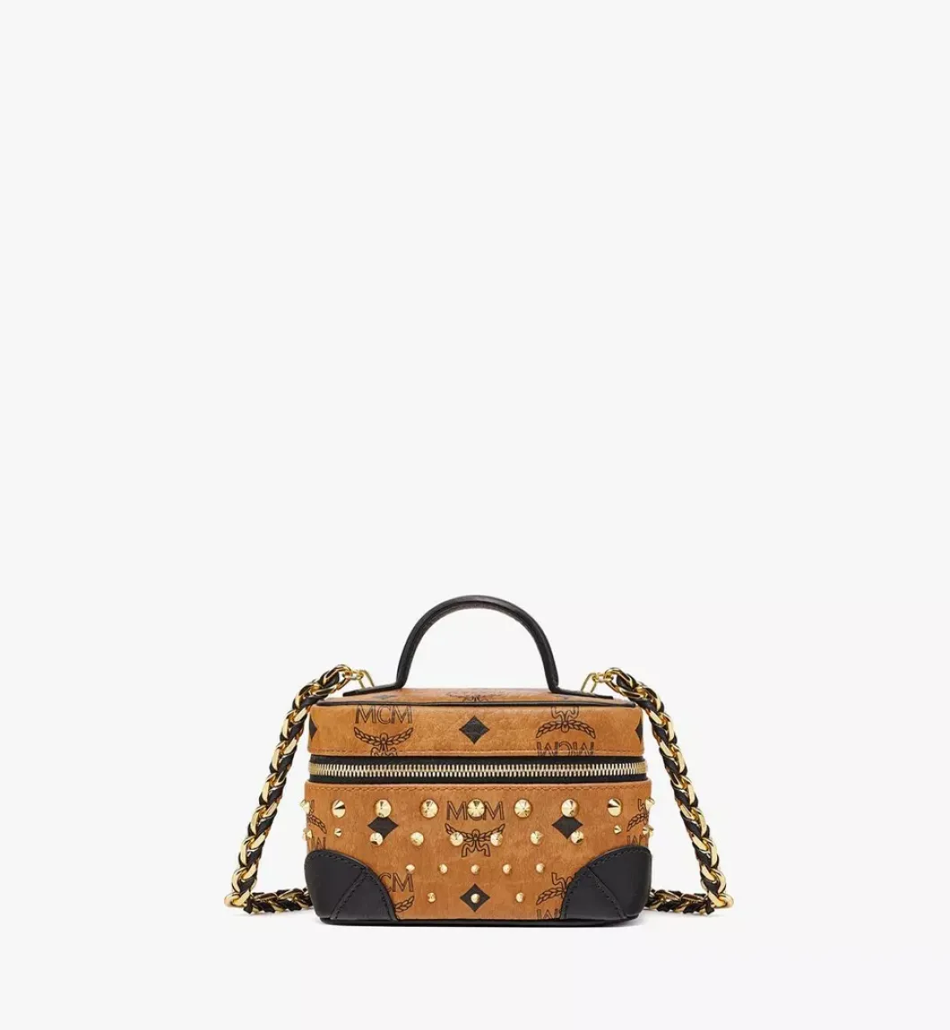 Rockstar Vanity Case In Gold Studded Visetos