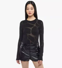 Shorts In Crushed Faux Leather