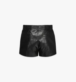 Shorts In Crushed Faux Leather