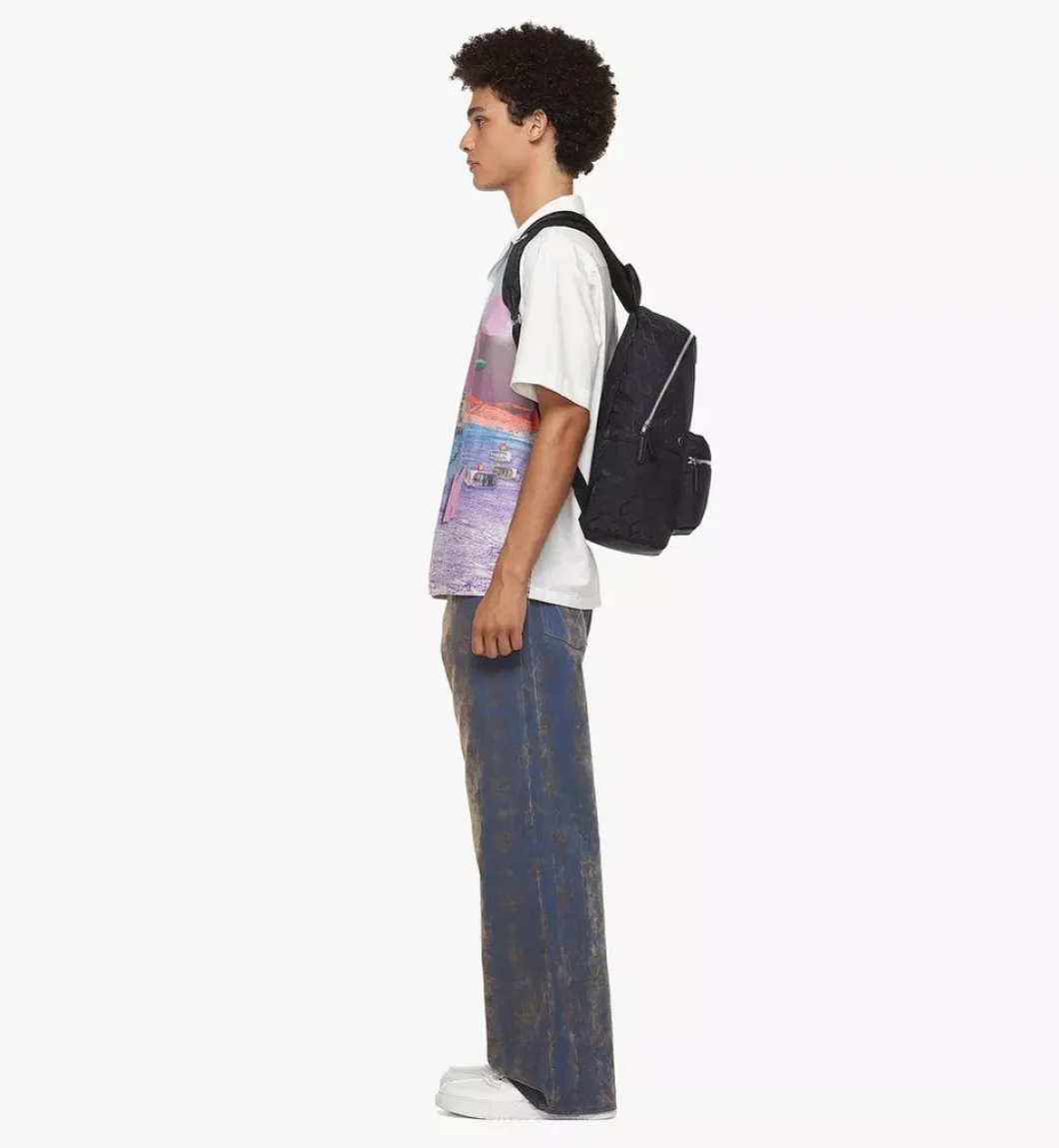 Stark Backpack In Cubic Jacquard Nylon