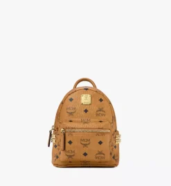 Stark Bebe Boo Side Studs Backpack In Visetos