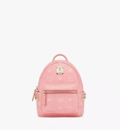 Stark Bebe Boo Side Studs Backpack In Visetos