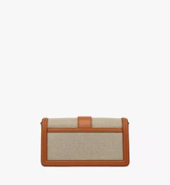 Tracy Shoulder Bag In Linen Leather Mix