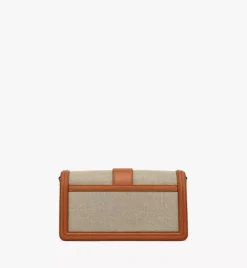 Tracy Shoulder Bag In Linen Leather Mix