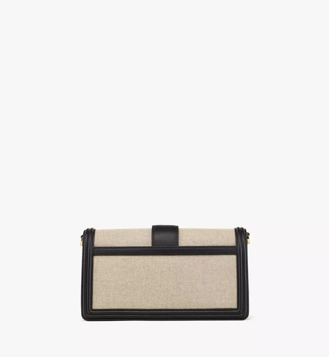 Tracy Shoulder Bag In Linen Leather Mix