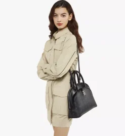 Tracy Tote In Visetos Leather Mix