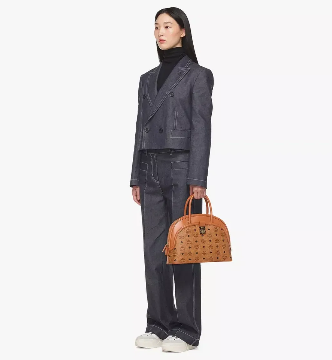 Tracy Tote In Visetos Leather Mix