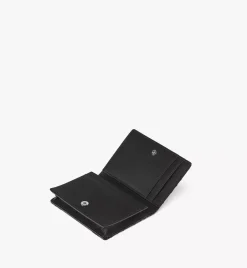 Travia Quilted Card Wallet In Crushed Leather